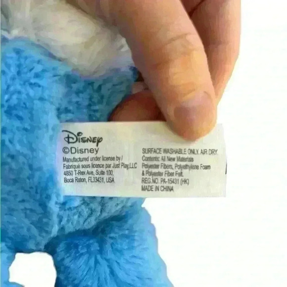 Disney Mickey Minnie Plush Easter Bunnies Blue Pink Colored Eggs on Belly 20” - Picture 3 of 3